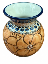 Load image into Gallery viewer, Bubble Vase Unikat Orange Flowers

