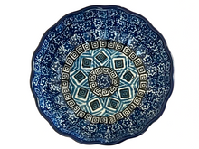 Load image into Gallery viewer, Scalloped Bowl 4.5&quot; Aztec Sky

