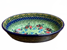 Load image into Gallery viewer, Oval Baker 8” UNIKAT Happy Rooster
