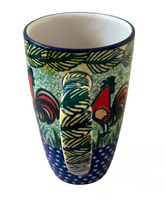 Load image into Gallery viewer, Latte Mug 12 oz UNIKAT Happy Rooster
