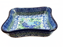 Load image into Gallery viewer, Shallow Fluted Bowl 4” Unikat Blue Siesta
