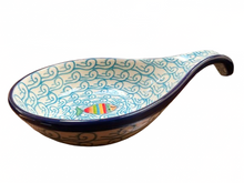 Load image into Gallery viewer, Spoon Rest 7" Rainbow Fish
