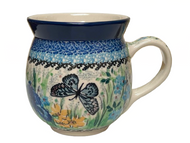 Bubble Mug 16 oz Unikat Butterly Garden