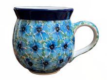 Load image into Gallery viewer, Bubble Mug 12 oz Unikat Cornflower Button
