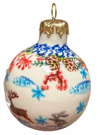 Christmas Ball Ornament Unikat Reindeer Fun
