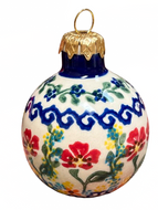 Christmas Ball Ornament Unikat Flowers Delight