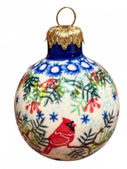 Christmas Ball Ornament Unikat Red Robin Gala
