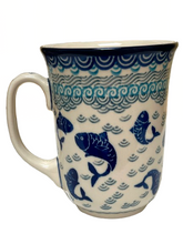 Load image into Gallery viewer, Bistro Mug 17 oz Deep Blue Sea
