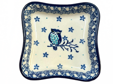 Load image into Gallery viewer, Shallow Fluted Bowl 4” Night Owl
