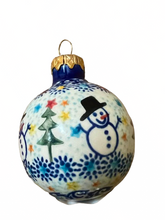 Load image into Gallery viewer, Christmas Ball Ornament Unikat Jolly Snowman
