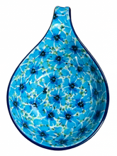 Load image into Gallery viewer, Spoon Rest 7" Unikat Cornflower Button
