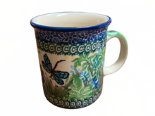 Load image into Gallery viewer, Straight Mug 8 oz Unikat Happy Dragonfly
