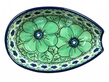 Load image into Gallery viewer, Spoon Rest Unikat Green Flowers
