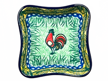 Load image into Gallery viewer, Shallow Fluted Bowl 4” Unikat Happy Rooster
