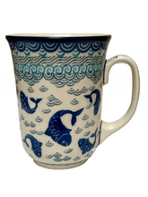 Load image into Gallery viewer, Bistro Mug 17 oz Deep Blue Sea
