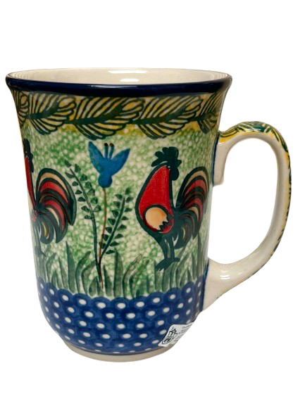 Bistro Mug 17 oz Unikat  Happy Rooster
