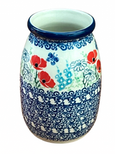 Load image into Gallery viewer, Vase 5&quot; Red Poppy Garden
