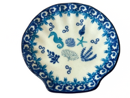 Shell Shape Dish 4” Marine Life
