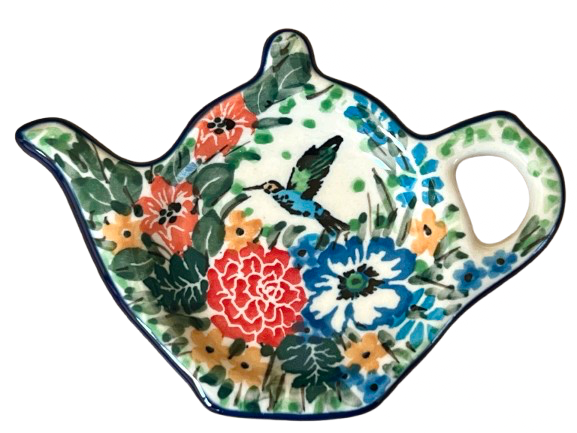 Tea Bag or Lemon Holder Unikat Hummingbird Beauty