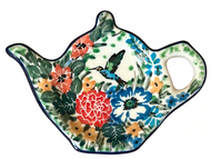 Tea Bag or Lemon Holder Unikat Hummingbird Beauty