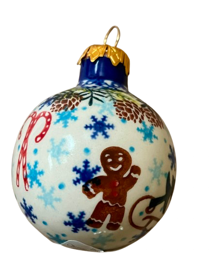 Christmas Ball Ornament Unikat Gingerbread Man