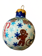 Christmas Ball Ornament Unikat Gingerbread Man