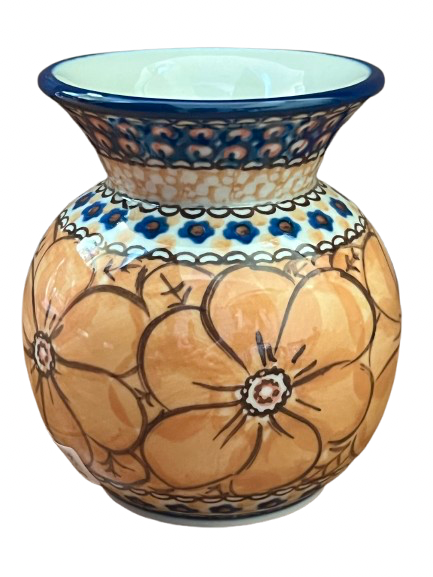 Bubble Vase Unikat Orange Flowers