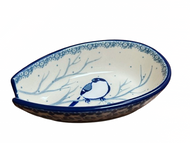Spoon Rest Unikat Blue Birds