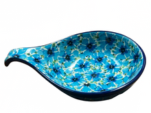 Load image into Gallery viewer, Spoon Rest 7" Unikat Cornflower Button
