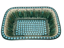Load image into Gallery viewer, Rectangular Baker 10&quot; Unikat Green Lake Grass
