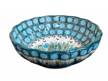 Load image into Gallery viewer, Scalloped Bowl 4.5&quot; Unikat Green Lake Grass
