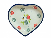Load image into Gallery viewer, Heart Shaped Bowl 3&quot; Strawberry Field
