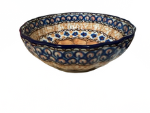 Load image into Gallery viewer, Scalloped Bowl 4.5&quot; Unikat Orange Flowers
