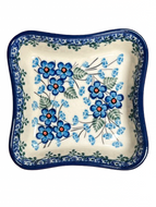 Shallow Fluted Bowl 4” Parisian Posies