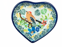 Load image into Gallery viewer, Heart Shaped Bowl 3" Unikat Curious Birdie
