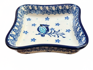 Shallow Fluted Bowl 4” Night Owl