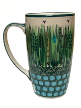 Load image into Gallery viewer, Latte Mug 12 oz UNIKAT Green Lake Grass
