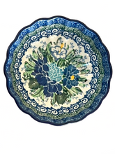 Load image into Gallery viewer, Scalloped Bowl 4.5&quot; Unikat Blue Siesta
