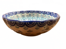 Load image into Gallery viewer, Scalloped Bowl 4.5" Deep Blue Sea
