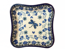 Load image into Gallery viewer, Shallow Fluted Bowl 4” Dragonfly
