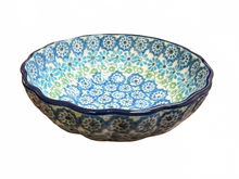 Load image into Gallery viewer, Scalloped Bowl 4.5&quot; Sea Glass
