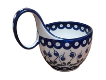 Load image into Gallery viewer, Bowl With Loop Handle 16 oz Bleeding Heart
