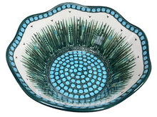 Load image into Gallery viewer, Wavy Edge Bowl 10” Unikat Green Lake Grass
