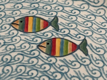 Load image into Gallery viewer, Plate 9&quot; Rainbow Fish
