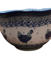 Load image into Gallery viewer, Scalloped Bowl 6” Blue Hen
