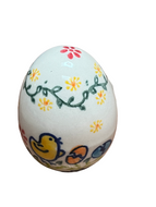 Ceramic Egg 3” Unikat Happy Chick