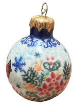 Load image into Gallery viewer, Christmas Ball Ornament Unikat Winter Reds
