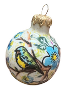Christmas Ball Ornament Unikat Blue Joy