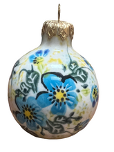 Load image into Gallery viewer, Christmas Ball Ornament Unikat Blue Joy
