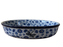 Load image into Gallery viewer, Oval Baker 10.5” Hidden Dragonfly

